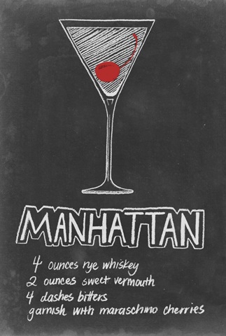 Chalkboard Cocktails Collection D