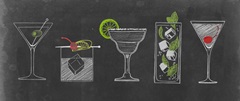 Chalkboard Cocktails Collection G