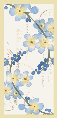 Fleurs Dor et Bleu Collection B