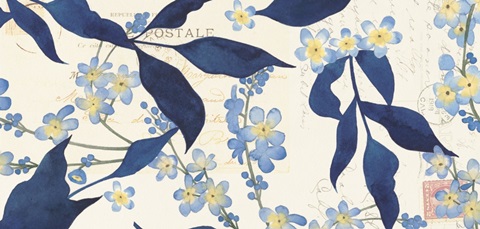 Fleurs Dor et Bleu Collection C