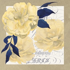 Fleurs Dor et Bleu Collection E