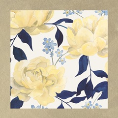 Fleurs Dor et Bleu Collection F