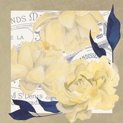 Fleurs Dor et Bleu Collection G