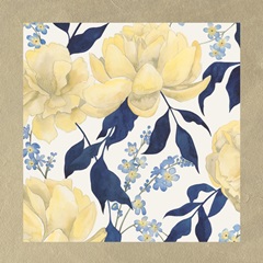 Fleurs Dor et Bleu Collection H