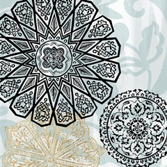 Floral Rosette Collection F