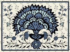 Block Print Tapestry Collection A