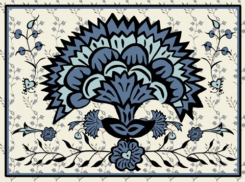 Block Print Tapestry Collection A