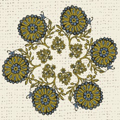 Block Print Tapestry Collection D