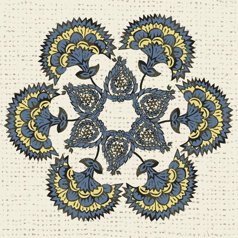 Block Print Tapestry Collection F