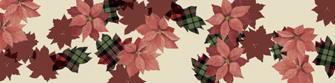 Plaid and Poinsettias Collection F