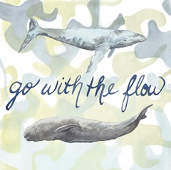 Watercolor Whale Collection A