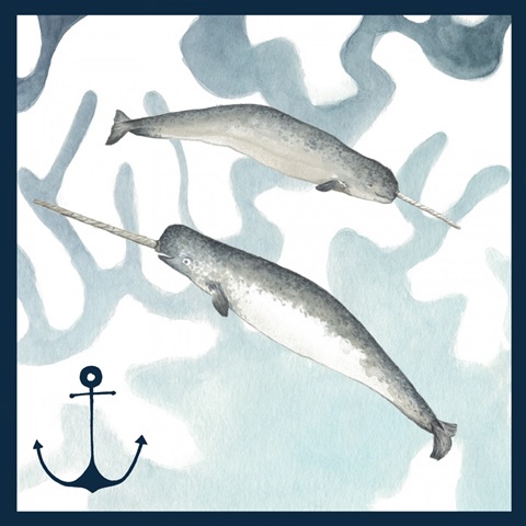 Watercolor Whale Collection H