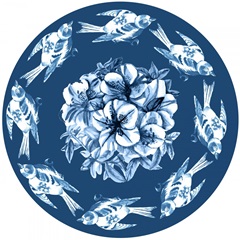 Indigo Bird and Branch Collection E