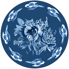 Indigo Bird and Branch Collection G