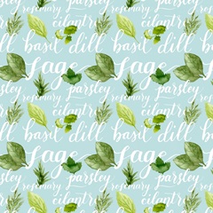 Watercolor Herb Collection I