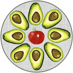 Watercolor Veggies Collection G