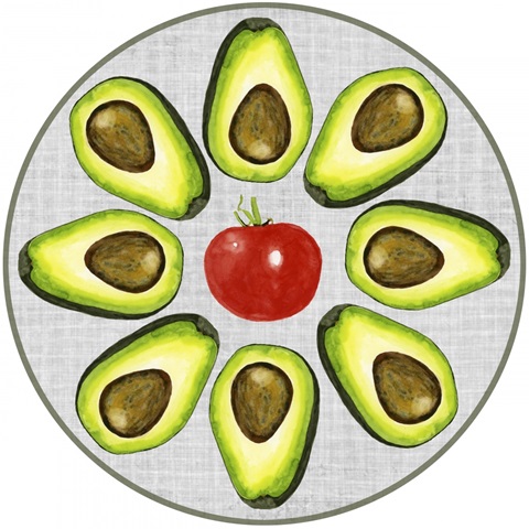 Watercolor Veggies Collection G