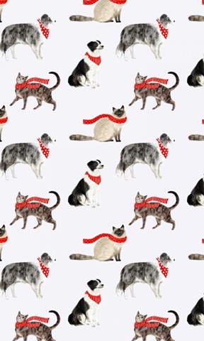 Christmas Cats and Dogs Collection E