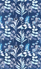Indigo Florals Collection E