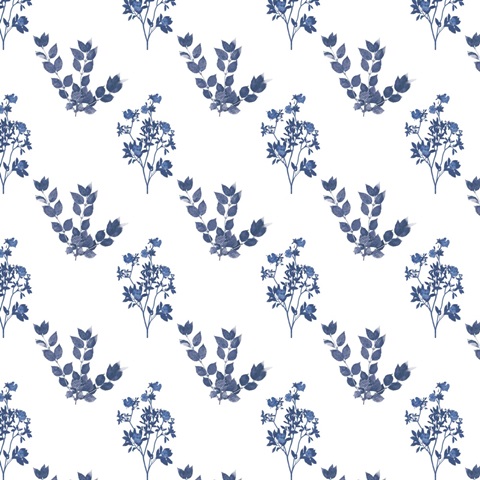 Indigo Florals Collection I