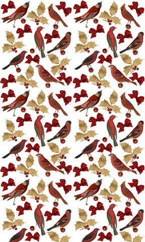 Red Bird Christmas Collection E