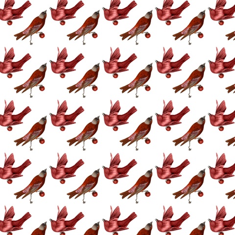 Red Bird Christmas Collection H