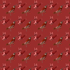 Red Bird Christmas Collection I