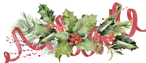 Cardinal Holly Christmas Collection D