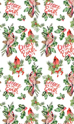 Cardinal Holly Christmas Collection E