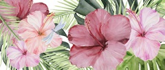 Hibiscus and Hummingbird Collection D