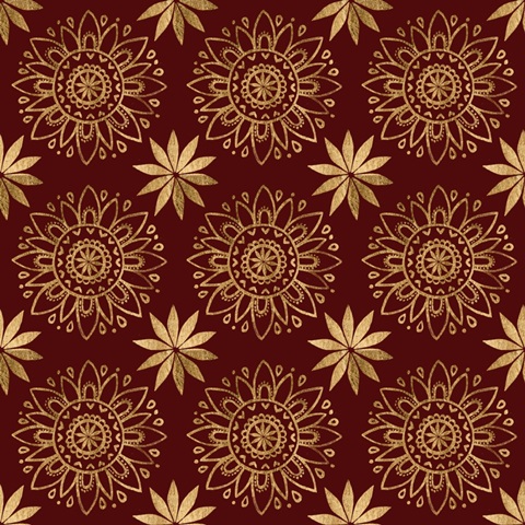 Metallic Medallion Repeats E