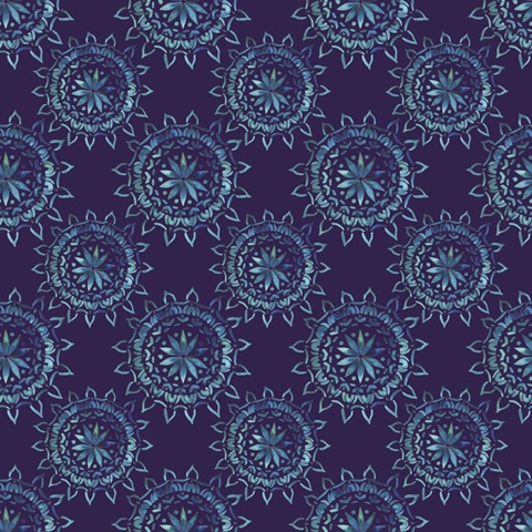 Peacock Mandala Repeats F