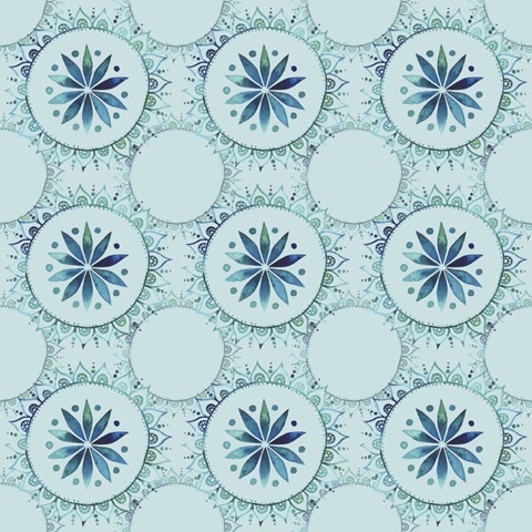 Peacock Mandala Repeats G