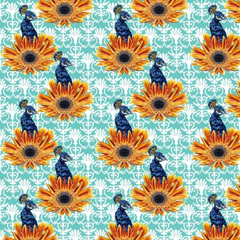 Plumed Peacock Repeats A