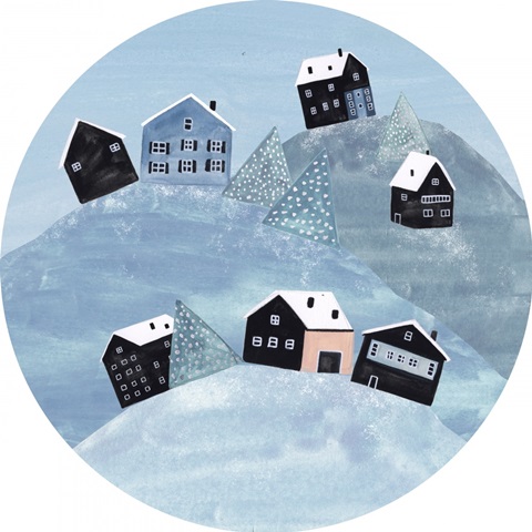 Snowy Village Collection C