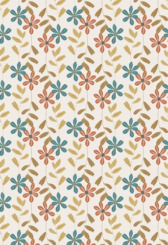 Whimsical Flower Repeats A