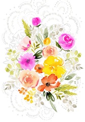 April Flowers and Bunny Collection B