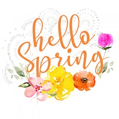 April Flowers and Bunny Collection C