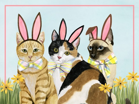 Easter Cats Collection A