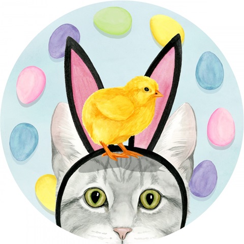 Easter Cats Collection C