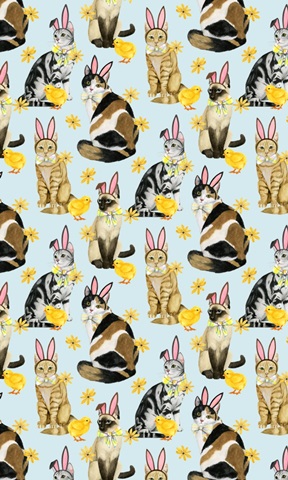 Easter Cats Collection E