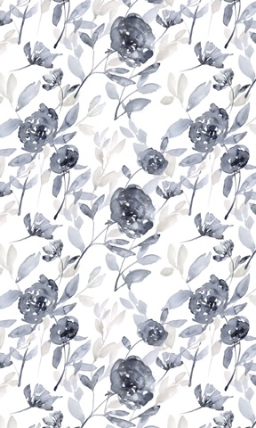 Peonies in Grey Collection E