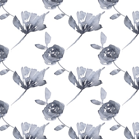 Peonies in Grey Collection H