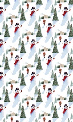Santa's Snowmen Collection E