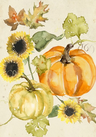 Watercolor Harvest Collection B