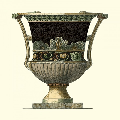 Crackled Large Giardini Urn I