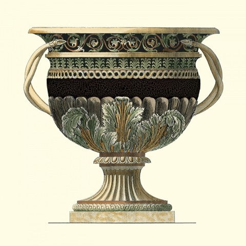 Crackled Large Giardini Urn II