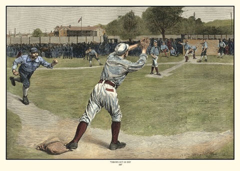 Thrown out on 2nd 1887