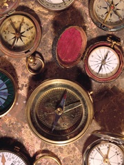 Antique Compass Collage