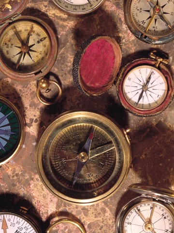 Antique Compass Collage